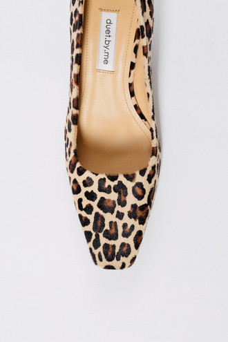 Леопардовые туфельки на миниатюрном каблуке